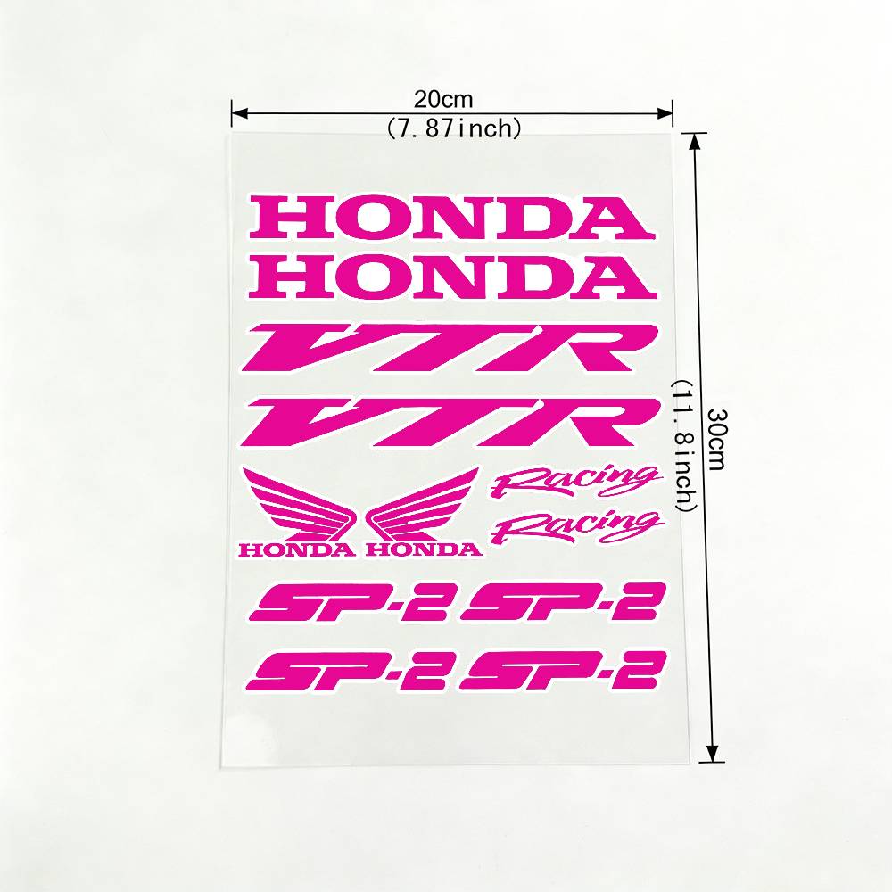For HONDA VPR SP2 18 Colors Reflective Motorcycle Stickers Waterproof Vinyl Decals For Motorbike Helmet Fuel Tank Bike