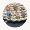 100Pcs Rose Alloy Enamel Pendants With Rhinestone Flower Metal Charms for Necklace Bracelet Jewelry Making Gift