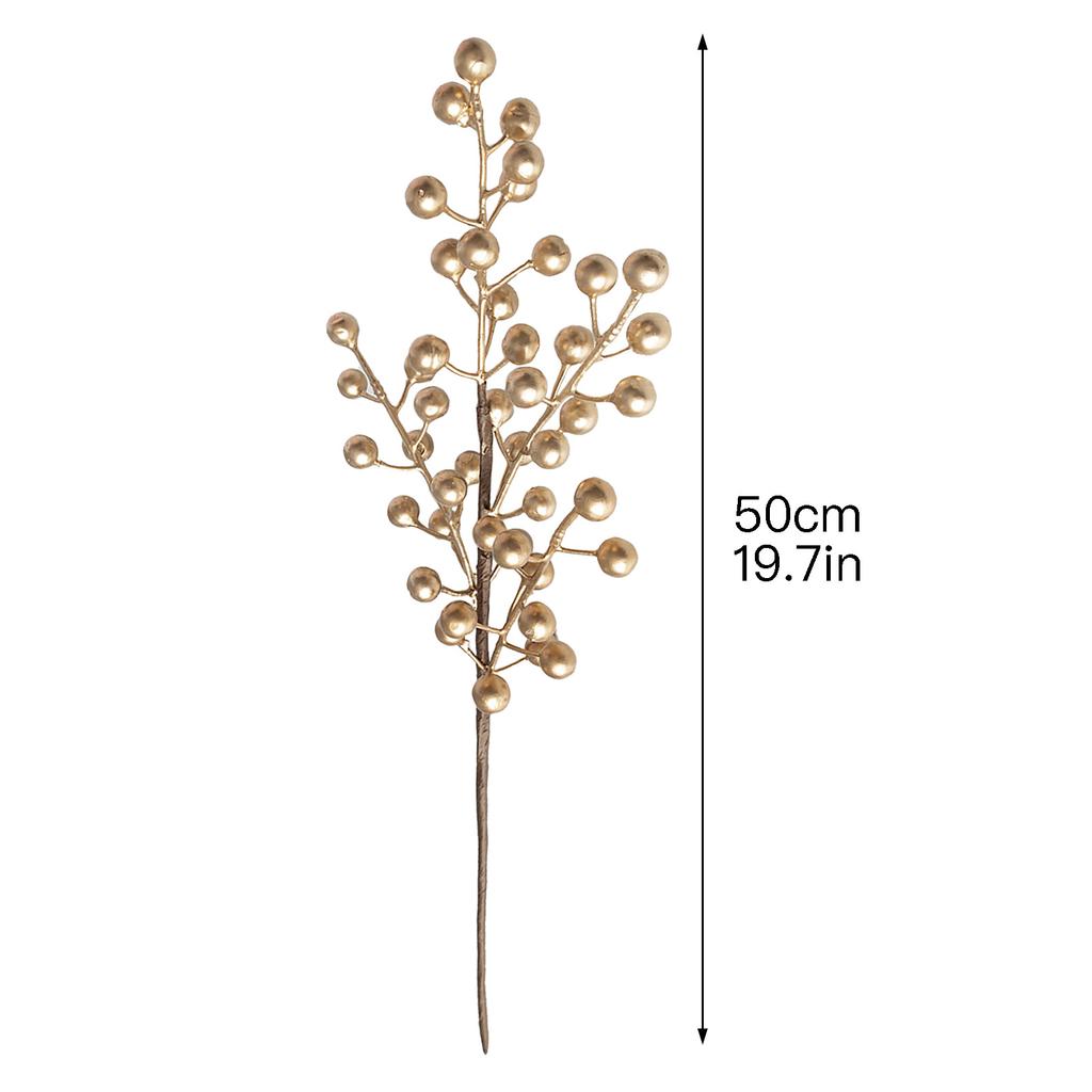 Искусственная ветка с ягодами, длина 50 см, многофункциональный искусственный бордовый ягодный пик для дома, свадьбы, вечеринки