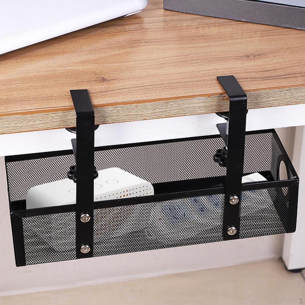 under Desk Cable Management Tray Wire Organizer Saving Space Accessory 13.58x4.72x3.15inch No Drill