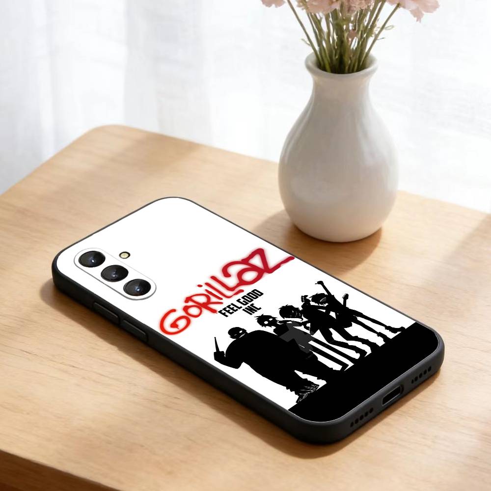 Комикс R-Rock Band G-gorillaz Чехол для телефона Samsung Galaxy A73,A21s,A22,A31,A52,A53,A71,A41 Мягкий черный корпус