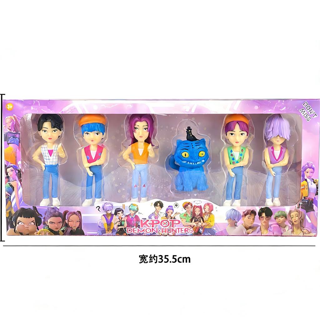 Cute Toys Kpops Demon Hunters Figure Rumi Zoe Mira Anime Polyvinyl Chloride Character Collection Desktop Trinkets Childrens Gift