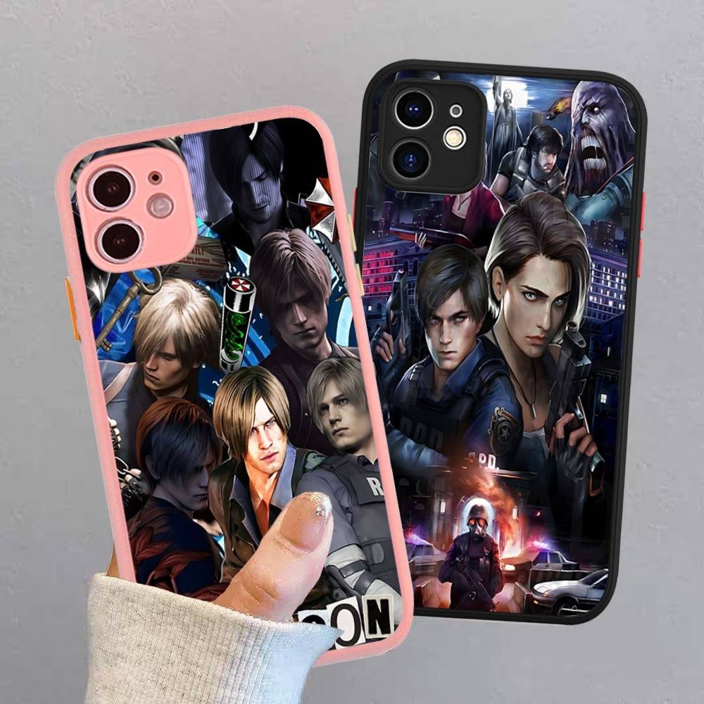 Чехол для телефона R-Resident E-Evil для IPhone 15 16 Pro Max 11 12 13 14 XS XR X Plus 16E, матовый, полупрозрачный