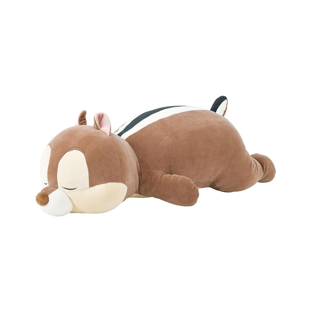 Rib Heart Disney Mochi Hug Chip Hugging Pillow, Large Size, Approx. 67cm in Length, Soft and