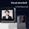4.3in Wireless WiFi Video Doorbell 1080P Video Intercom Door Bell IR Night Alarm Security Video Eye Door Bell Smart Home Outdoor