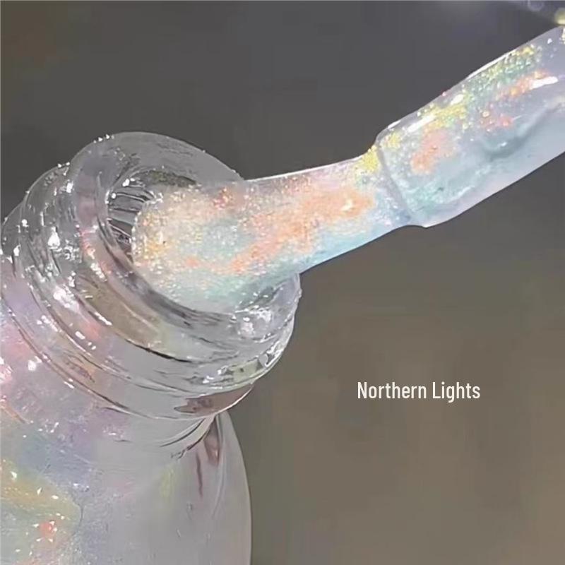 Снимаемый без запаха лак для ногтей на водной основе - Быстросохнущий, Не требует сушки в лампе, Ледяной прозрачный сплошной нюдовый цвет для студентов