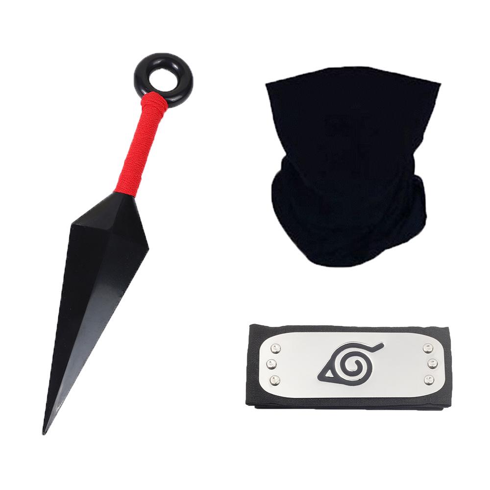 Доступный: Маска Какаши, Кунаи и сюрикены Наруто, Набор повязки Конохи