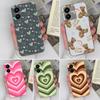 Ультратонкие прозрачные чехлы для телефона для Vivo Y22S Y27 Y33 Y35 Y36 Y37 Красивый узор в виде сердечек Мягкий силиконовый Супер противоударный чехол для Vivo Чехлы для мобильного телефона