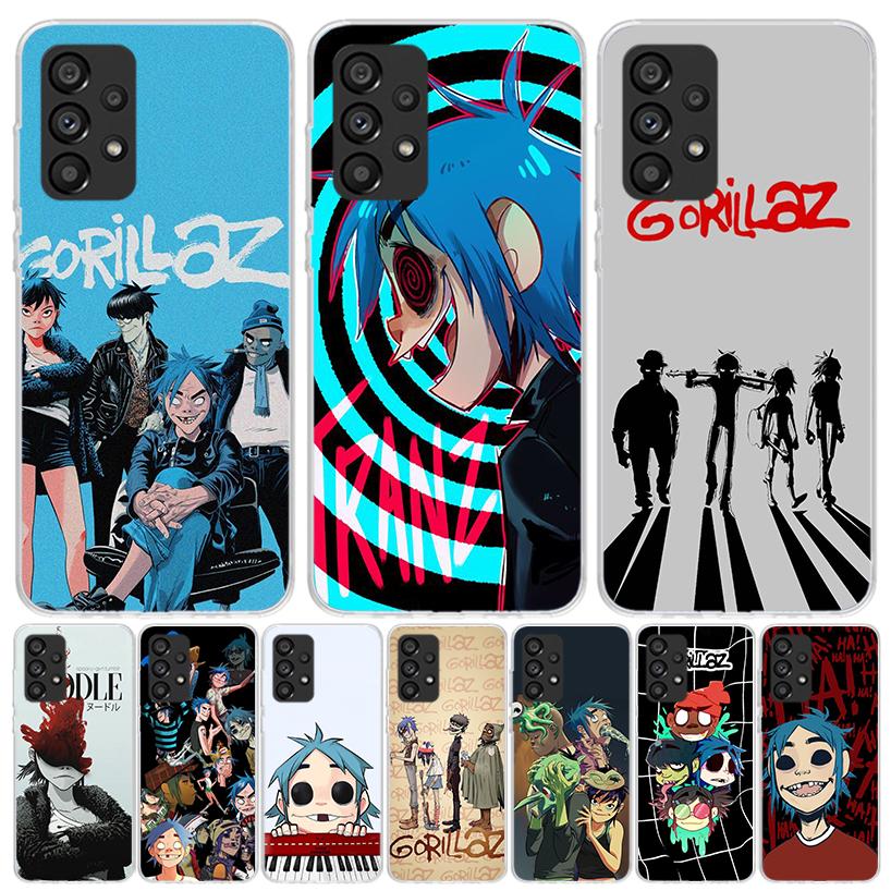 Gorillaz Anime Case Phone Cover for Samsung Galaxy A17 A16 A15 A14 A13 A56 A55 A54 A53 A36 A35 A34 A33 A26 A25 A24 A23 A05S Gala