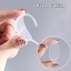 1 пара прозрачных заушных сережек Elf V-образной формы, носимых на ушах, многоразовых, с сильной поддержкой, фиксированных, невидимых, выступающих