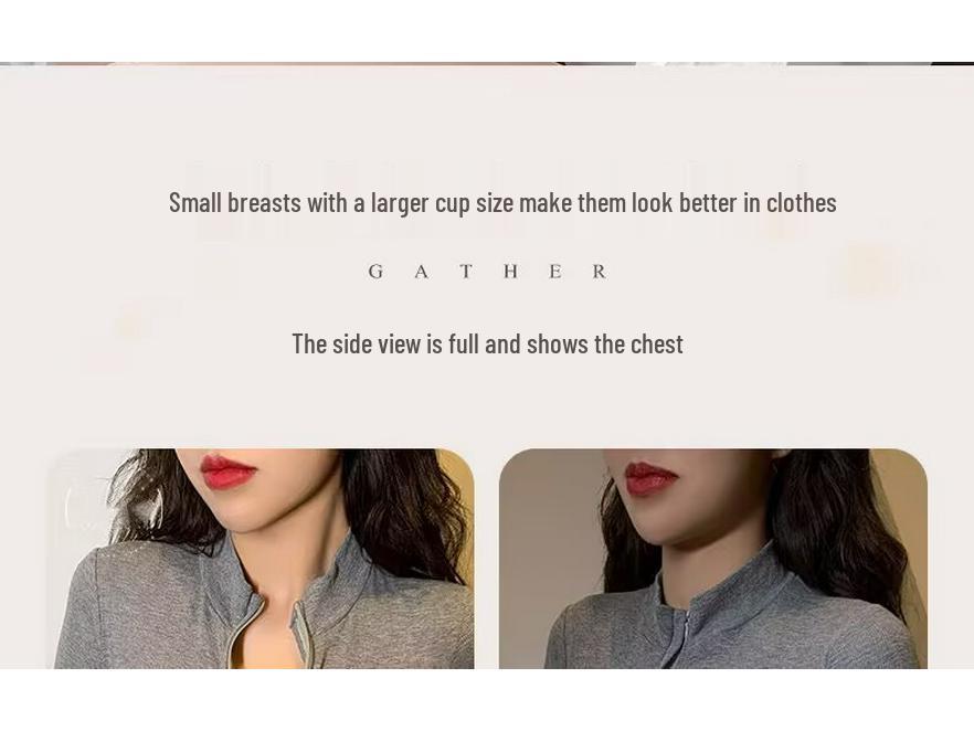 Push-Up Seamless Camisole Bra: Enhancing Padded Wireless Support for Small Busts