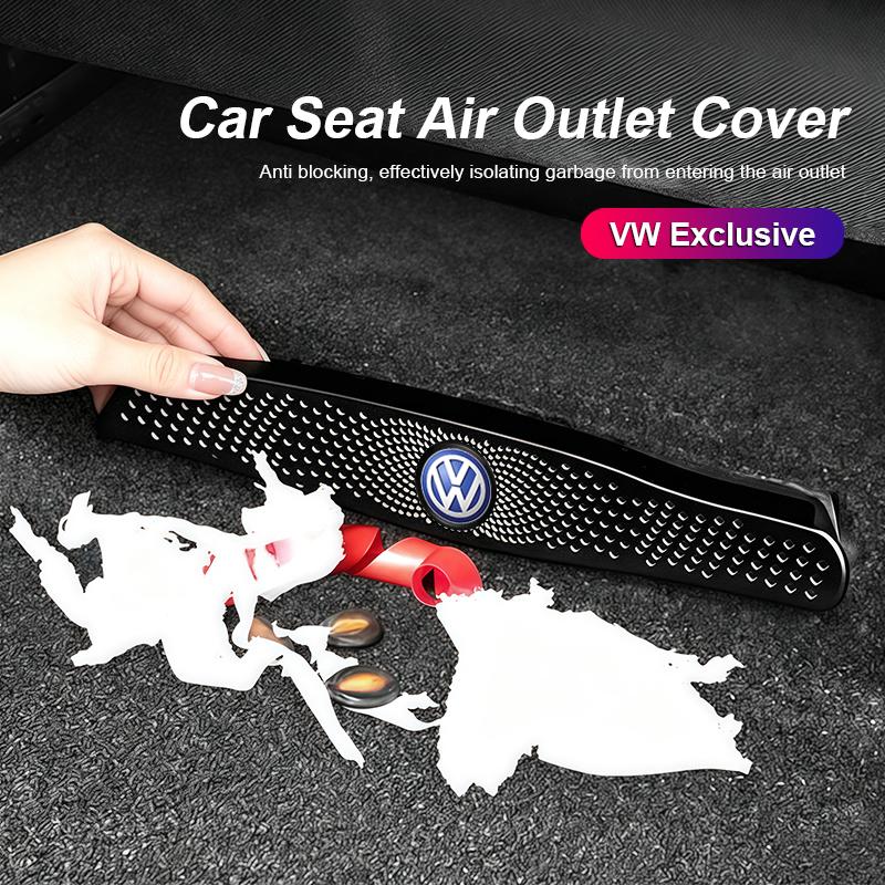 Metal Car Rear Row Air Conditioning Vent Protective Cover For VW Tiguan Touran Golf Jetta Passat CC Magotan Sagitar Lavida T-ROC zw1