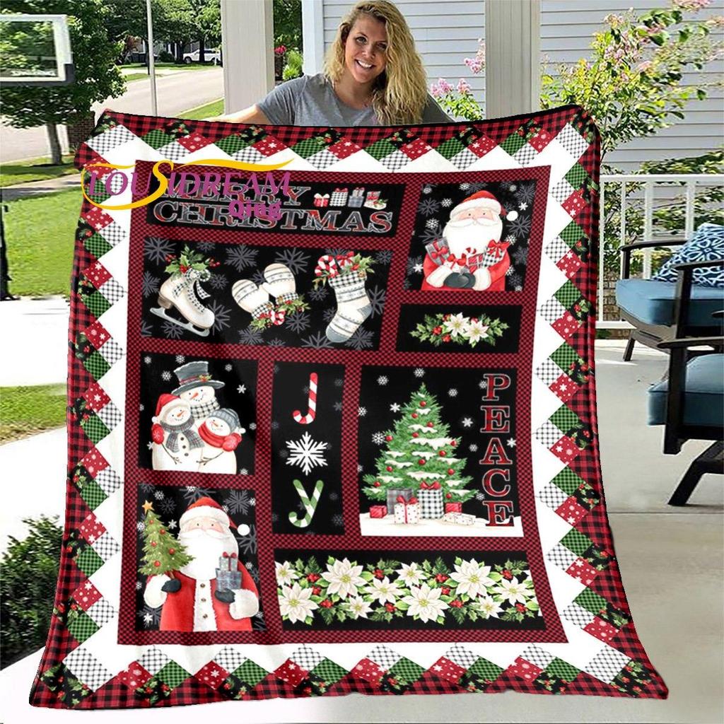 Одеяло с Рождеством, мягкое одеяло, пылезащитный чехол, диван-кровать, одеяла для взрослых, украшение для дома