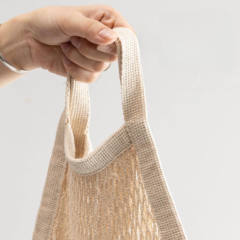 Портативные многоразовые пакеты для продуктов, сумка для фруктов и овощей, моющаяся хлопковая сетка, органический органайзер, сумка-тоут с короткой ручкой