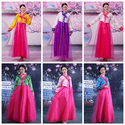 Dae Jang Geum Корейский Ханбок Платье Вышивка Сценический Танцевальный Костюм Сценическое Представление