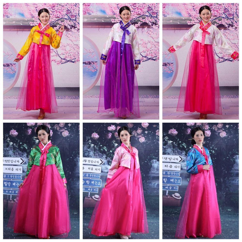 Dae Jang Geum Корейский Ханбок Платье Вышивка Сценический Танцевальный Костюм Сценическое Представление