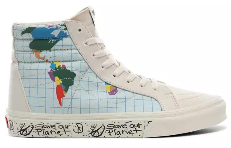 Мужские кроссовки Vans Save Our Planet x Sk8-Hi Reissue 'White Multi'