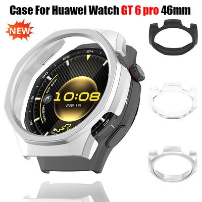 Чехол-крышка для Huawei Watch GT6pro 46 мм Спортивный защитный корпус Рамка Высококачественный Полупак ПК с вырезами Аксессуары для умных часов