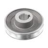 1 шт. Одноручьевой шкив для двигателя воздушного компрессора Алюминиевый Серебристый