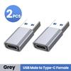 OTG-адаптер Type C на USB A, USB 3.1 на Type C Female, для быстрой зарядки и передачи данных, для iPhone 17 15 16 Samsung PC 3