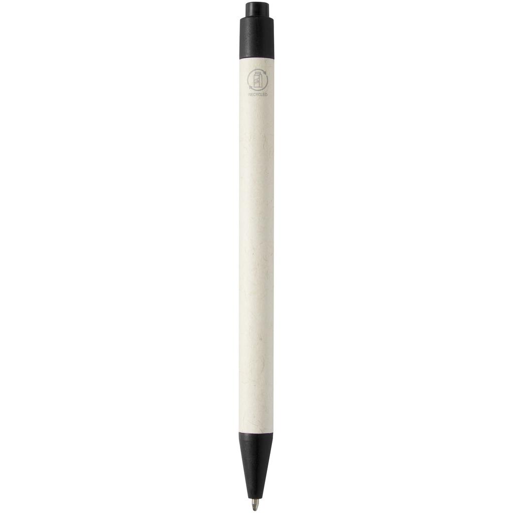 Pen fabricado with cartonis of leche recisides "Dairand Dream" (black ink) Deep black