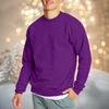 Men's Casual Fashion Comfortable Solid Color Round Neck Pullover Sweatshirt Sweatshirt