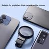 52mm Mobile Phone Polarizing Filter Remove Reflections High-definition Cpl Polarizing Lens Circular Clip-On CPL Filter with Clip