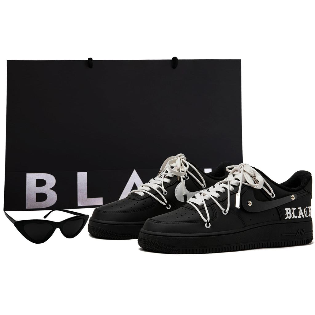 Nike Air Force 1 Air Force 1 Низкие Кеды для Скейтборда Унисекс Матовый Черный Белый CW2288-001(Team55-3DS-BOX)