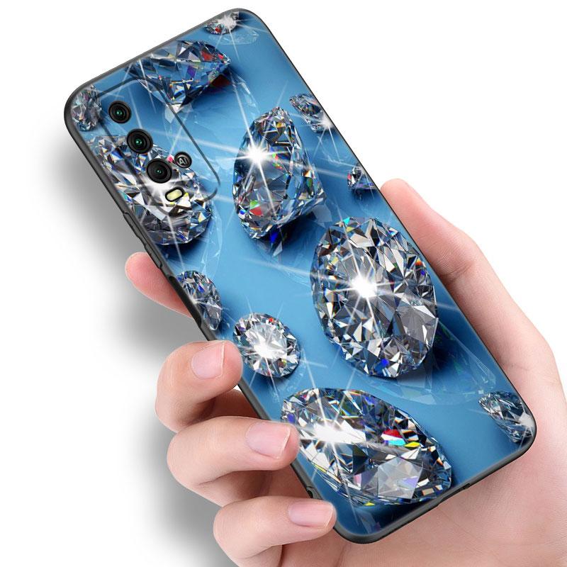 Чехол для телефона Crystal Diamond для Xiaomi Redmi Note 5 6 9T K20 K40 K50 Pro 7A 8A 9A 9C 9i 10A 10C A1 S2 Мягкий черный чехол из ТПУ