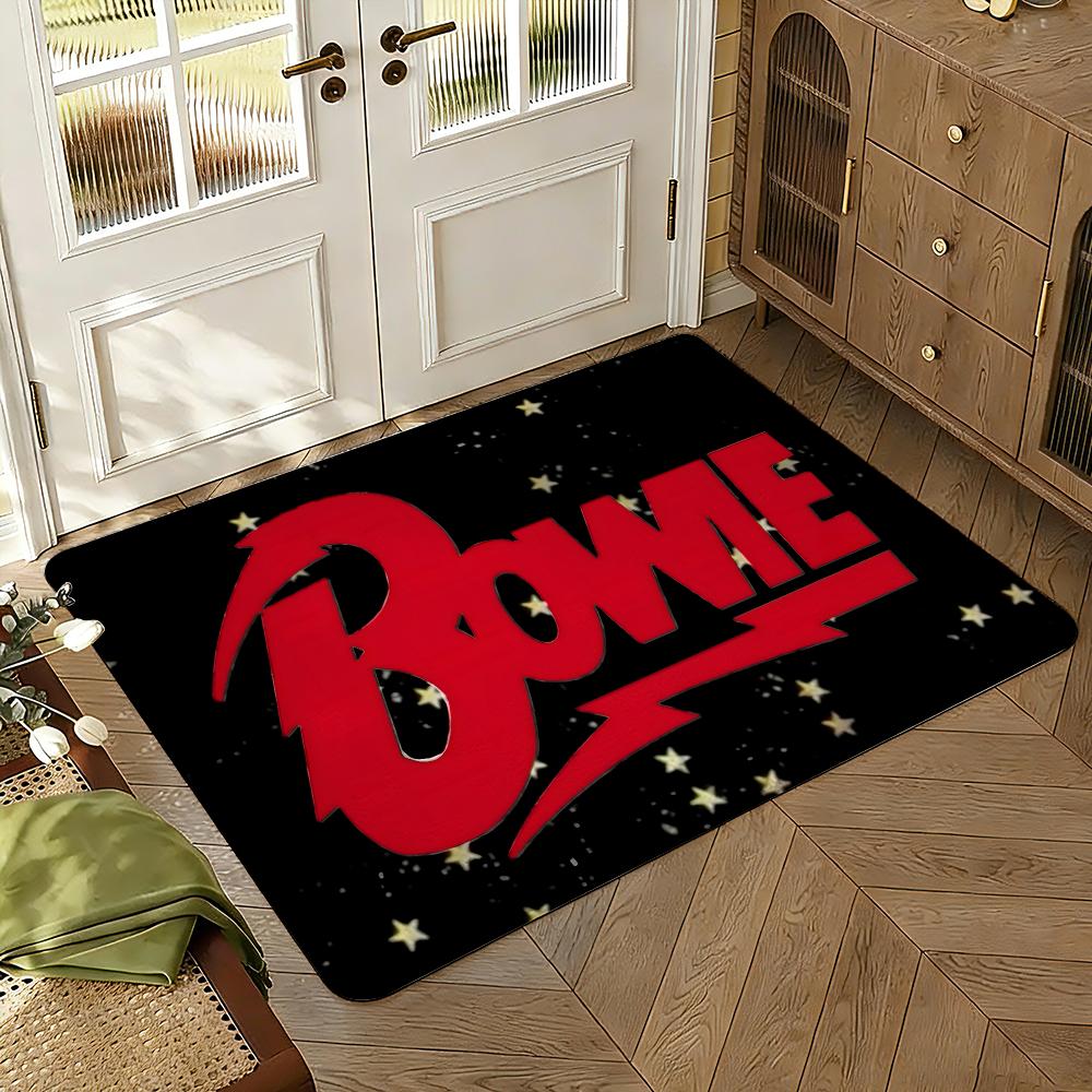 David Bowies Living Floor Mat Soft Thickened Absorbent Non-Slip Bedroom Living Room Door Mat Home Decor Flannel Rugs