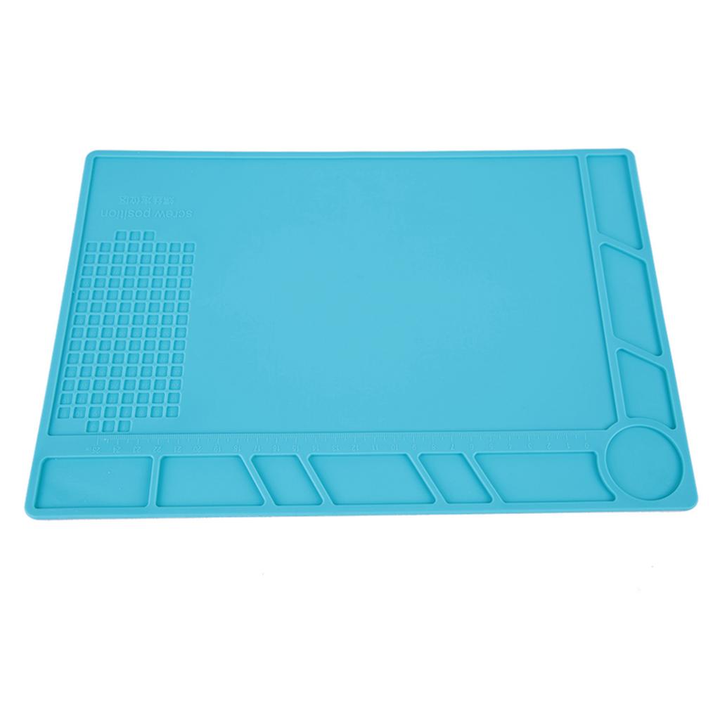 Soldering Station 500 Degrees C Heat Resistant Pad Phone Watch Repair NOn Slip Silicone Mat