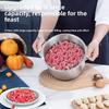 Многофункциональная электрическая мясорубка большой емкости 5 л, нержавеющая сталь, 5 скоростей, домашний миксер, умная кухонная техника