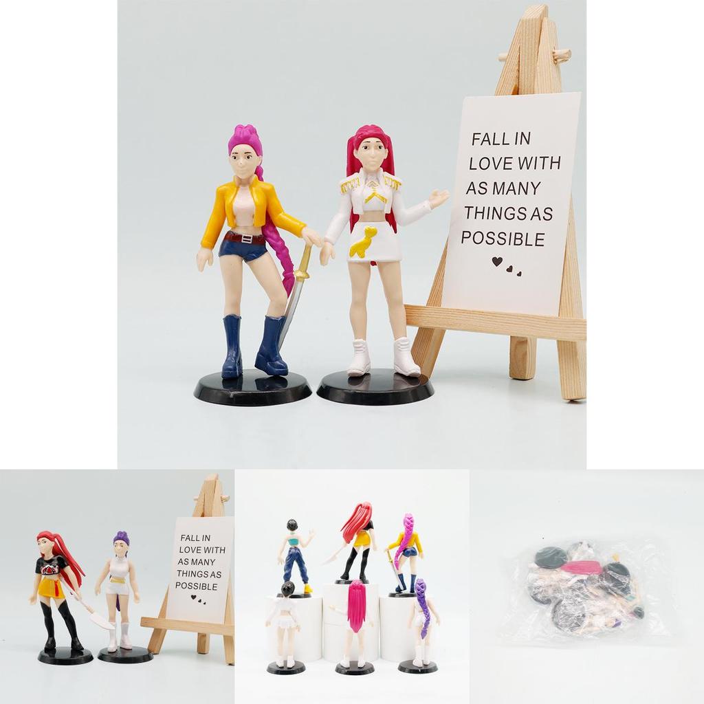 K-pop Истребители демонов ПВХ фигурка с подставкой для декора стола Коллекционный подарок