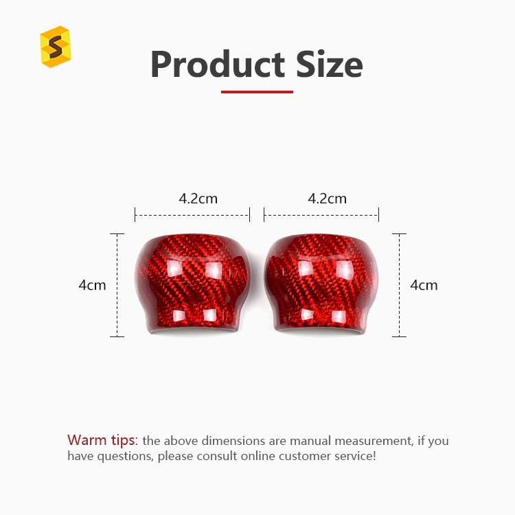 Shasha Carbon Fiber Gear Shift Knob Cover Real Interior Accessories Decoration Protection for Subaru BRZ 2022 2023