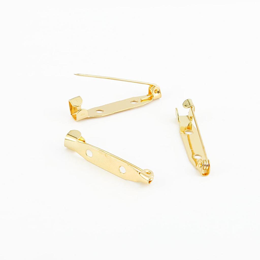 10pcs Stainless Steel Safety Pins DIY Rustproof Buckle Pin Metal Brooch Badge