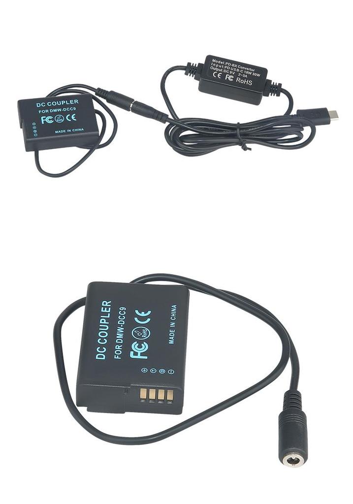 Адаптер DCC9 PD/Type-C для DMC-GF2K, G3, GX1, GF2CK, G3K с совместимостью с аккумулятором BLD10