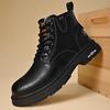 Leather Martin Boots New Men's Boots High-top Leather Shoes Autumn and Winter Platform British Style Tooling Short Boots Men
