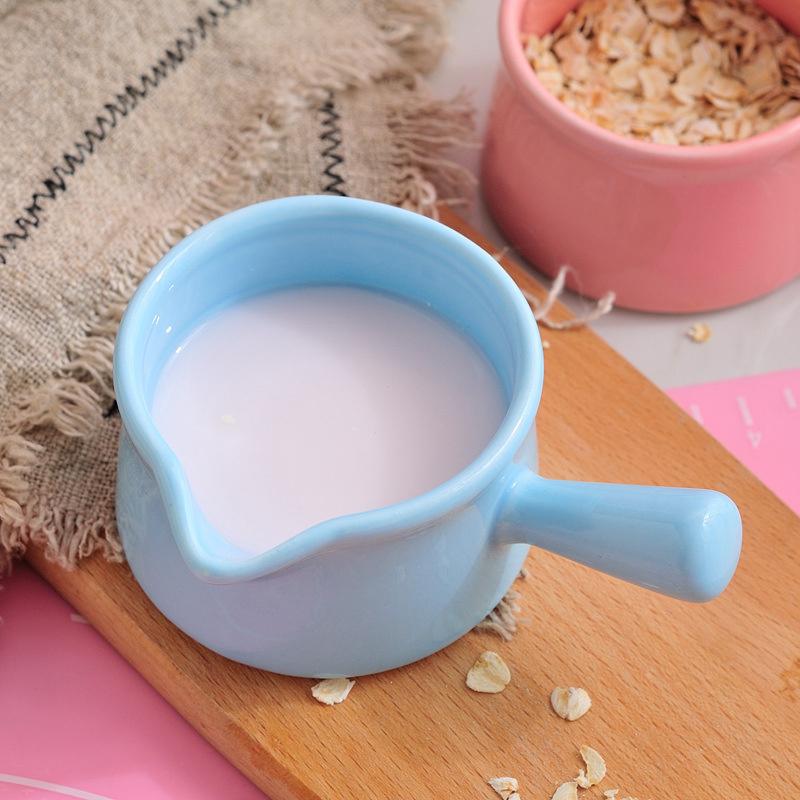Кувшин для молока в корейском стиле с длинной ручкой, керамический горшок, кафе, бариста, инструменты для приготовления эспрессо, аксессуары, кофейная посуда, кастрюля для соуса, кувшин