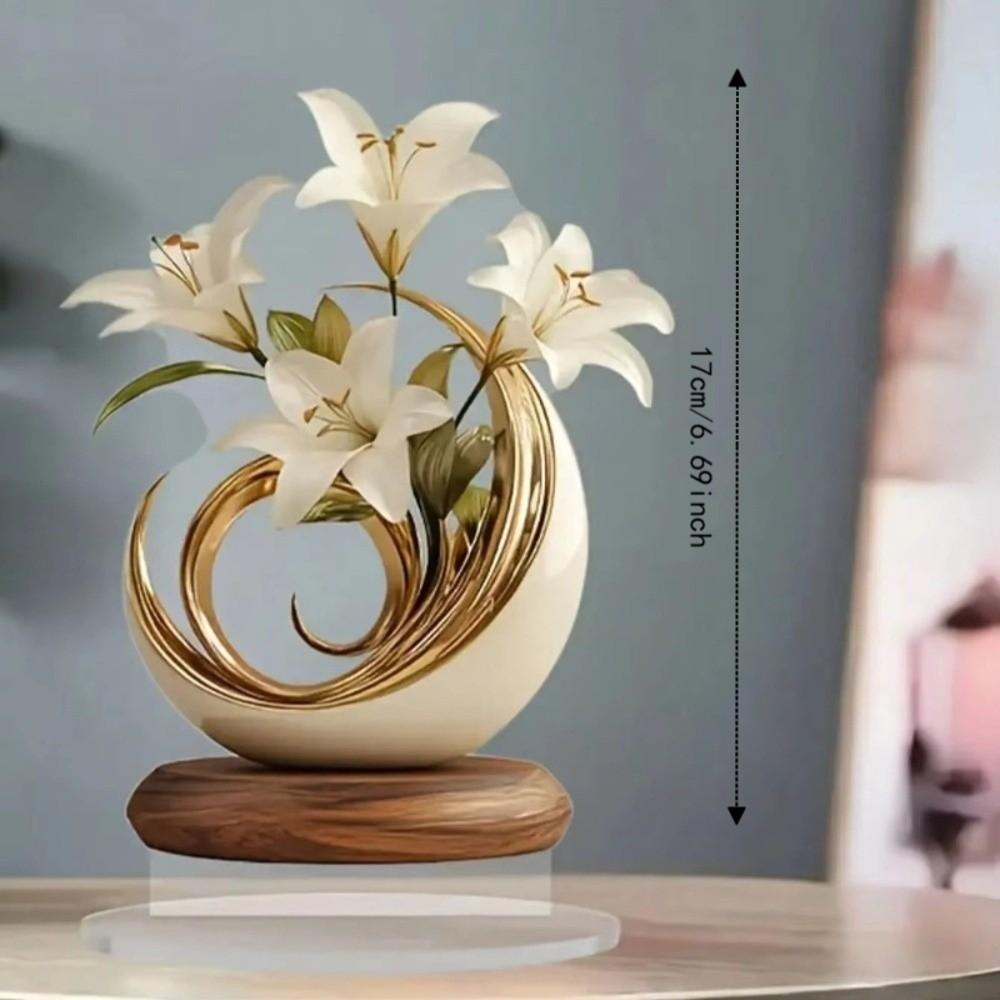 Tree Tulip Ornament 2D Flat Desktop Flower Stand Gifts Desktop Ornaments Desk Decoration