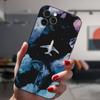 Для Iphone 13 11 12 14 Pro Max Mini Xs Xr 14plus Черный чехол Самолеты Карта мира Путешествия Любовь Сердце Пара Силиконовый защитный чехол