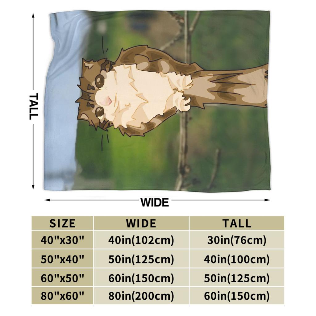 Meowl Cat Cute Owl Kawaii Blankets Soft Fluffy Plush Bedding Throws For Couch Chair Travel Office Flannel Bedspread Bed Cover