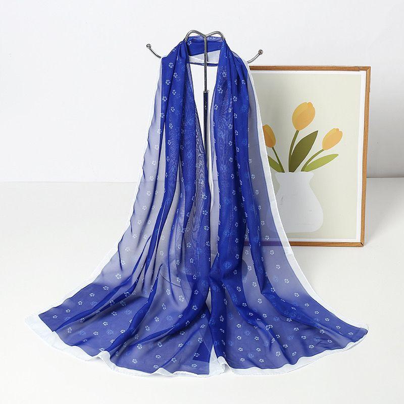 Новые печатные шарфы для женщин, шифоновые шарфы для лета, защита от солнца, осенние и зимние декоративные шарфы
