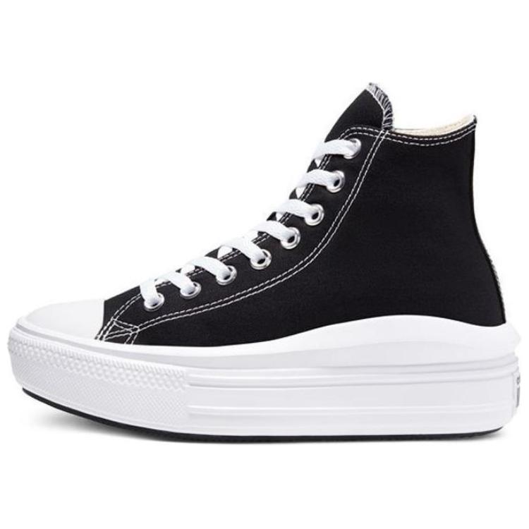 Converse Chuck Taylor All Star High Move Черно-белые женские кроссовки Natural-Ivory 568497C
