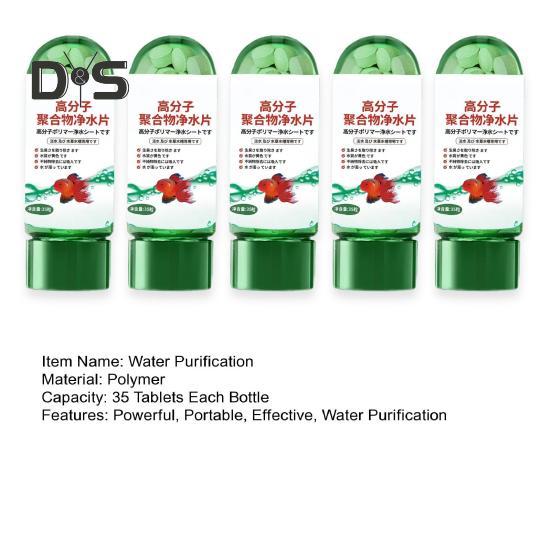 1/2/5 шт. мощные таблетки для очистки воды в аквариуме портативные таблетки для очистки воды в аквариуме для удаления мутности воды