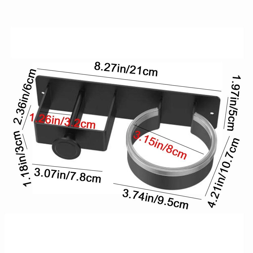 Space Aluminum Hair Dryer Bracket 2 in 1 Toilet Blower Holder Practical Hair Dryer Holder  for Home