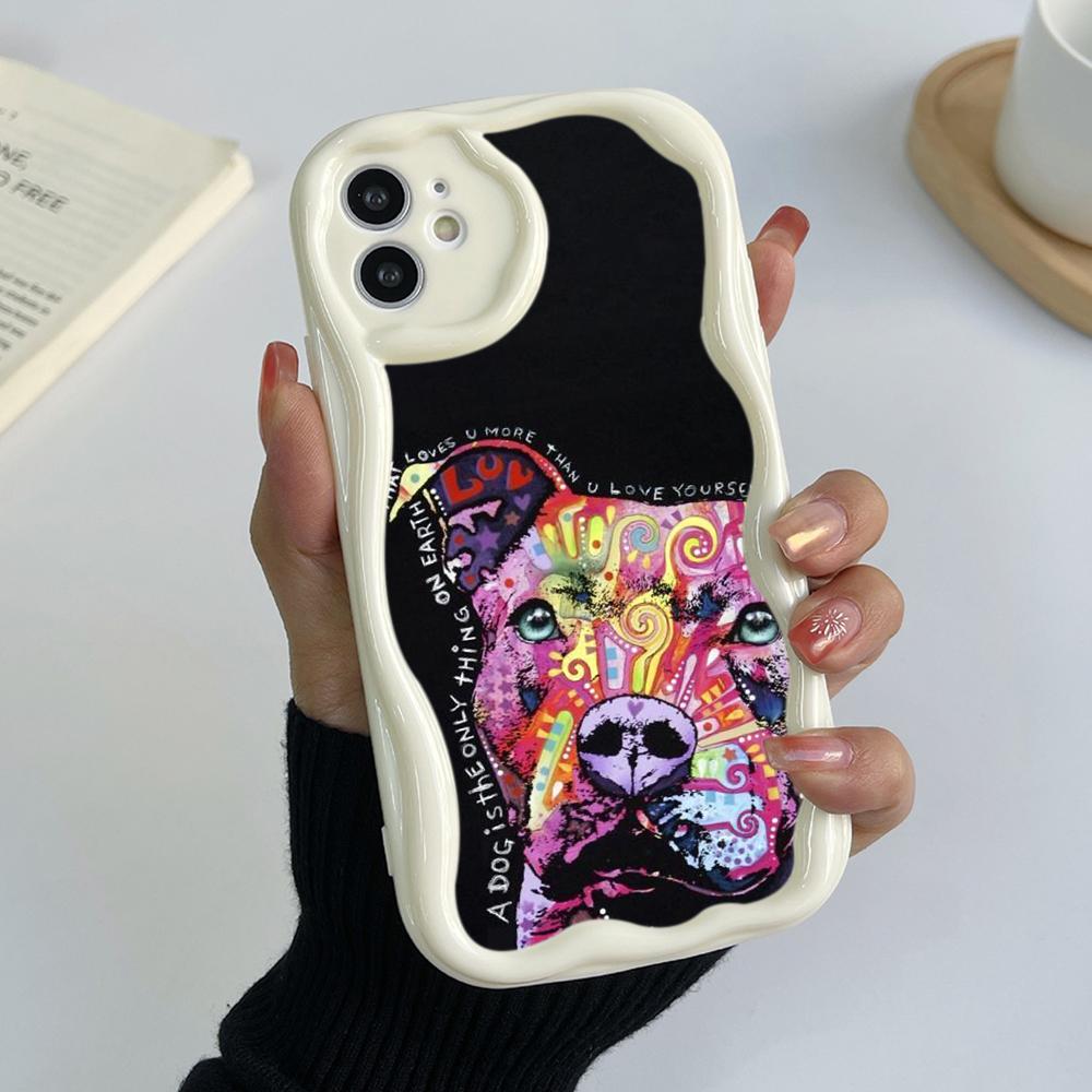 Ae76 Dog Color Doodle Design Art Защитные чехлы для телефонов для Xiaomi Poco X5 F6 Redmi Note 13 12 11 Pro 13C 12C A3 Huawei Honor 90 Wave Задняя крышка из ТПУ