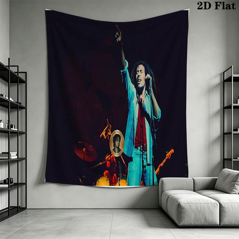 Bob Marley Live Performance Tapestry Tapestry Fashion Print Wallmounted Home Decor Wall Decoration Atmospheric Background Cloth