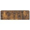 Wall Mounted TV Cabinet 98 x 31 x 30 cm Smoked Oak