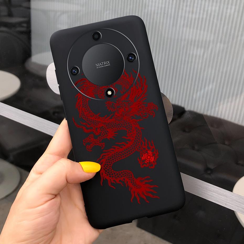 Чехол для телефона For Honor X9a с модным узором «Перо и облако» Для Honor X9a 5G X 9a ROM-NX1 Конфетный цвет Мягкий силикон ТПУ Задняя крышка