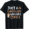 Lunch lady loves coffee lover funny school Lunch lady Gift Unisex T-Shirt